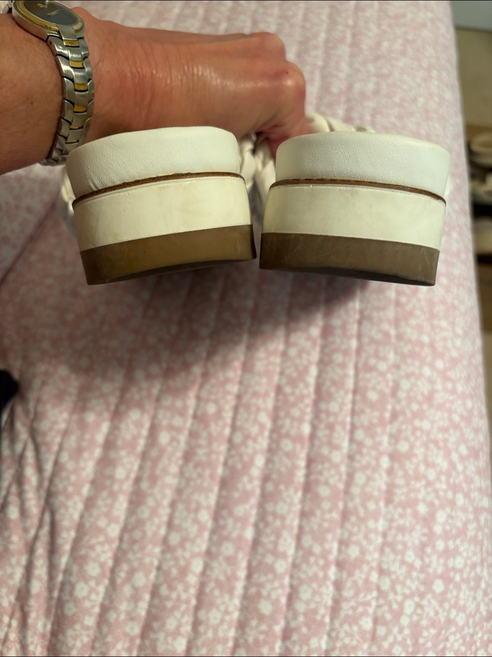 Sam Edelman White Braided Slide Sandals - Picture 3 of 6